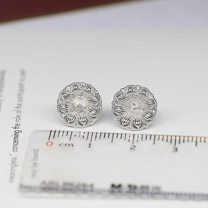 Vintage Luxury Pearl Stud Earring Setting