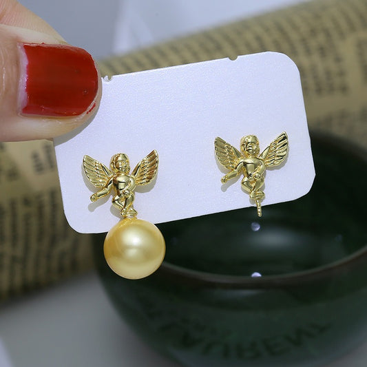 Wholesale Santa Angel Pearl Stud Earring Setting