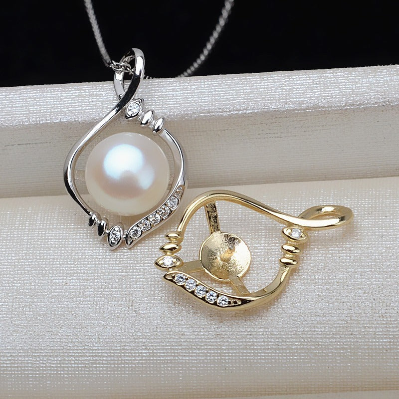 S925 Silver Luxury Pearl Pendant Setting