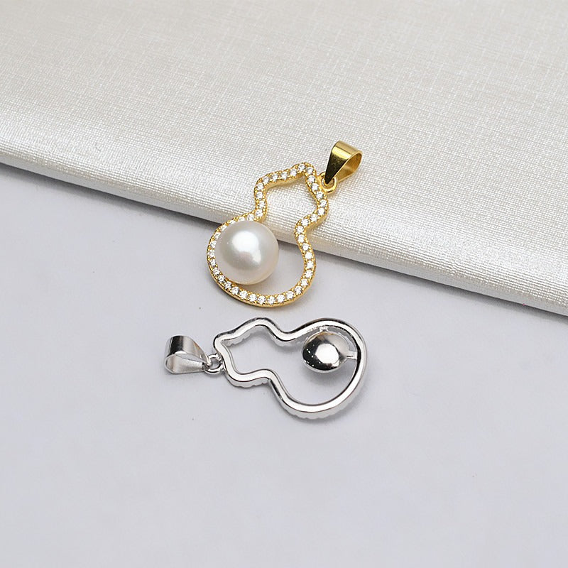 Fashion Women Goud Pearl Pendant DIY Setting