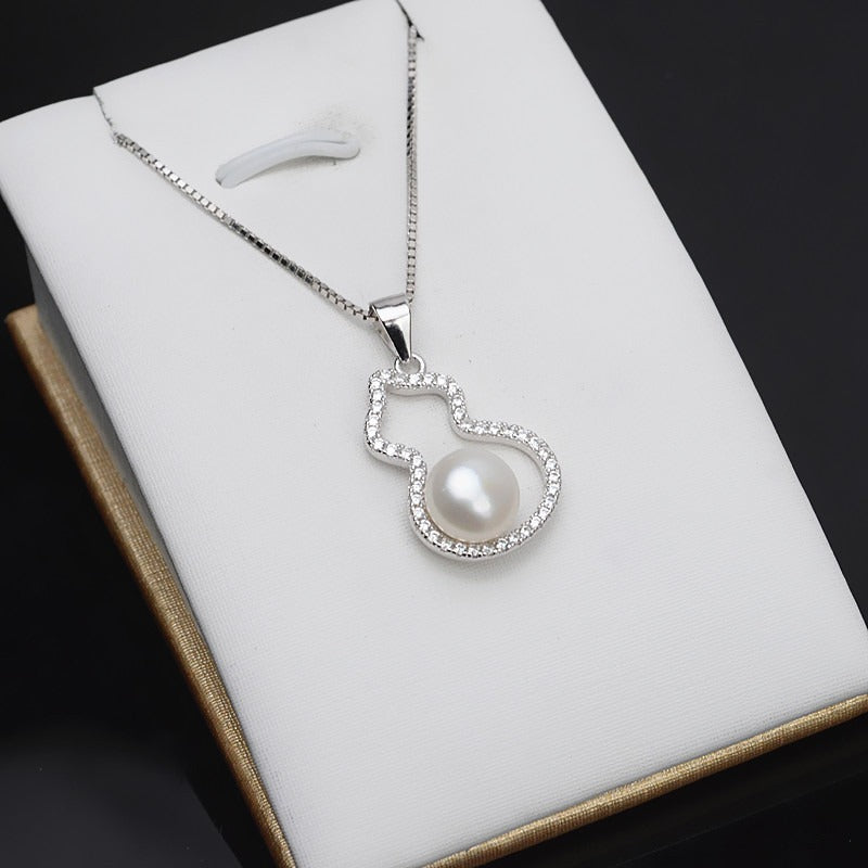 Fashion Women Goud Pearl Pendant DIY Setting