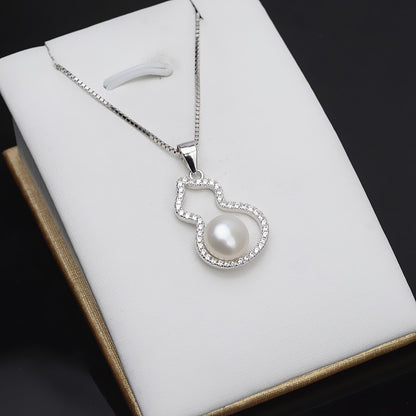 Fashion Women Goud Pearl Pendant DIY Setting