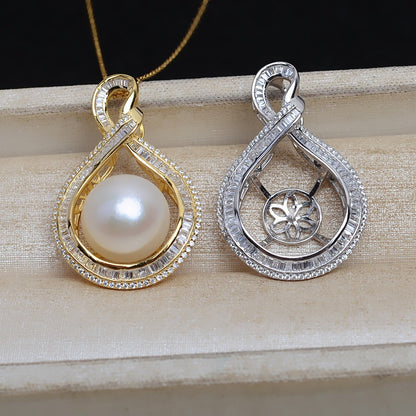 Luxury Silver Pearl Pendant Setting-Jewelry Settings Wholesale