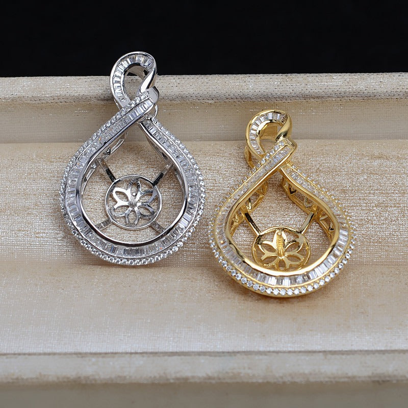 Luxury Silver Pearl Pendant Setting-Jewelry Settings Wholesale
