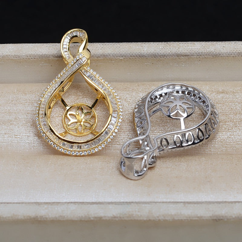 Luxury Silver Pearl Pendant Setting-Jewelry Settings Wholesale