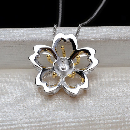 Blossom Flower Pearl Pendant Setting