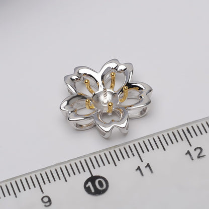 Blossom Flower Pearl Pendant Setting