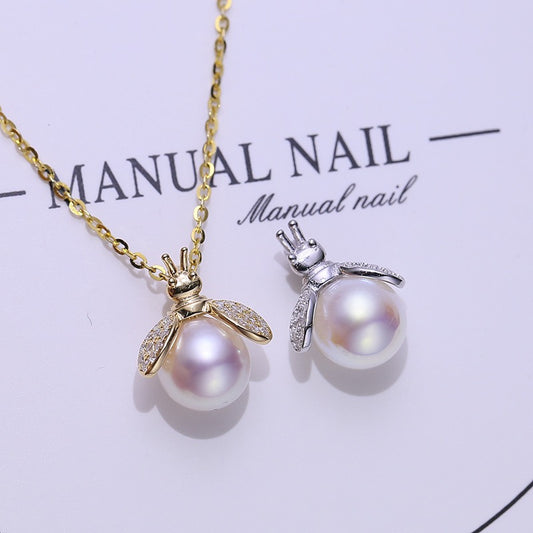 Jewelry DIY Bee Pearl Pendant Setting