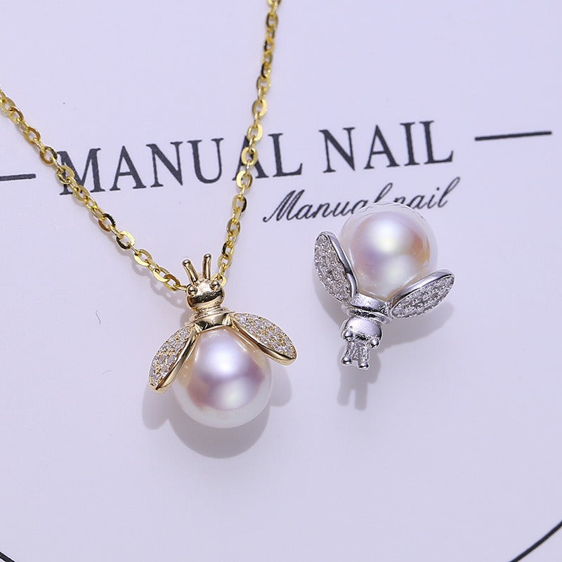Jewelry DIY Bee Pearl Pendant Setting