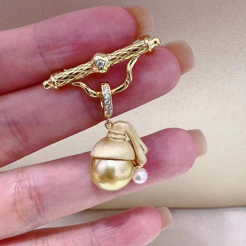 Girl with a Pearl Earring Pearl Figure Pendant Setting