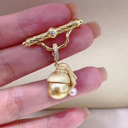 Girl with a Pearl Earring Pearl Figure Pendant Setting