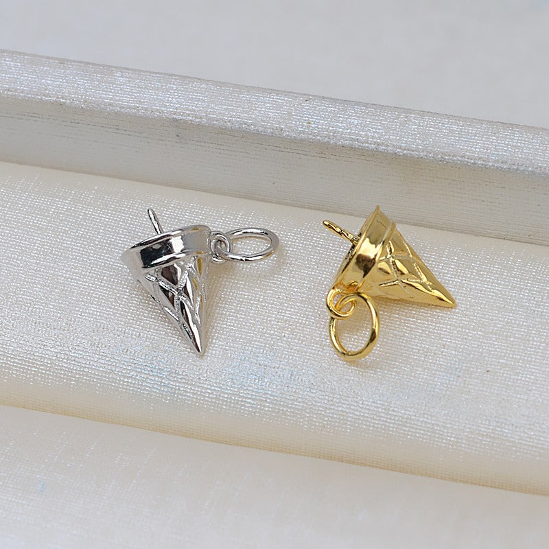 DIY Ice Cream Women Pearl Pendant Mounting