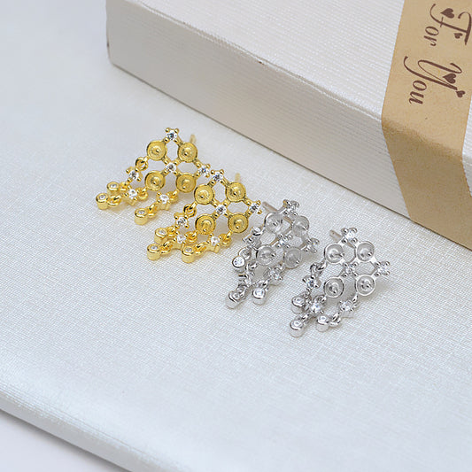 LuxuryMultiPearlsWomenEarringMounting5