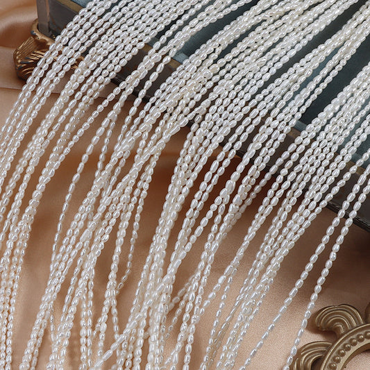 AAA Tiny size 2-2.5mm Rice Pearl Strands
