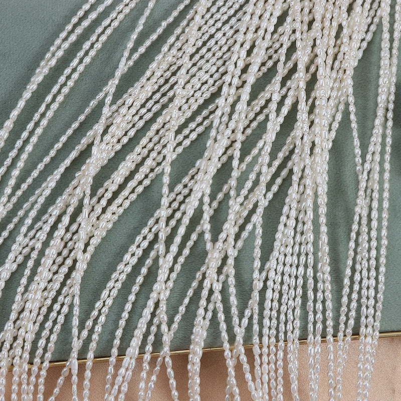 AAA Tiny size 2-2.5mm Rice Pearl Strands