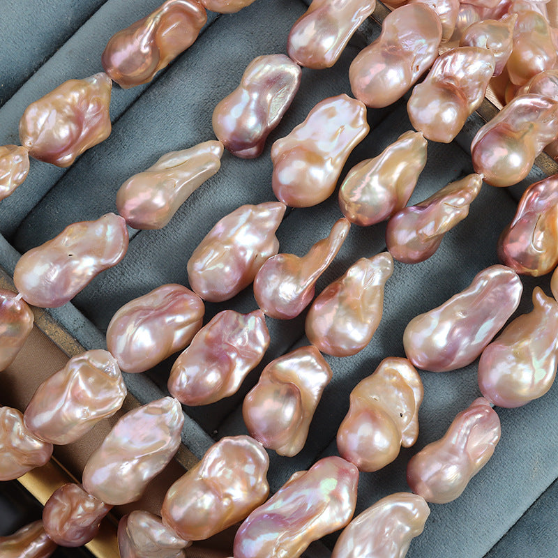 Natural Color Baroque Freshwater Pearl Strands