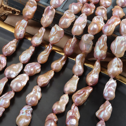 Natural Color Baroque Freshwater Pearl Strands