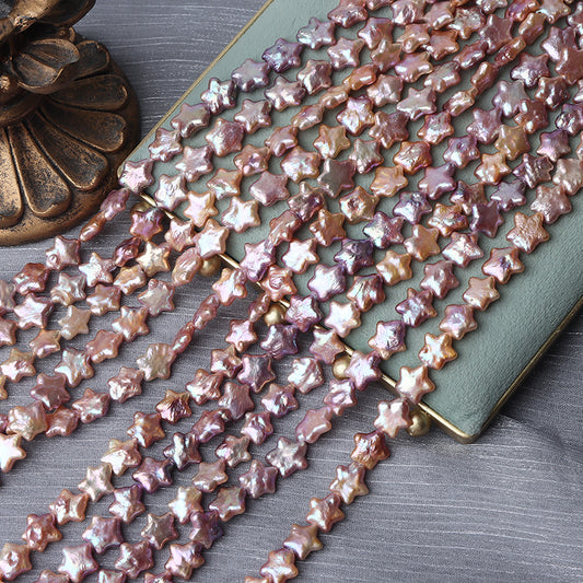 Natural Color 11-12mm Star Shape Freshwater Baroque Pearl Strands