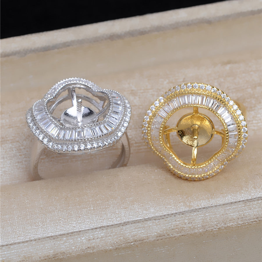 Luxury Adjustable Size Pearl Ring Settings-Feliz Pearl - Feliz Pearl 