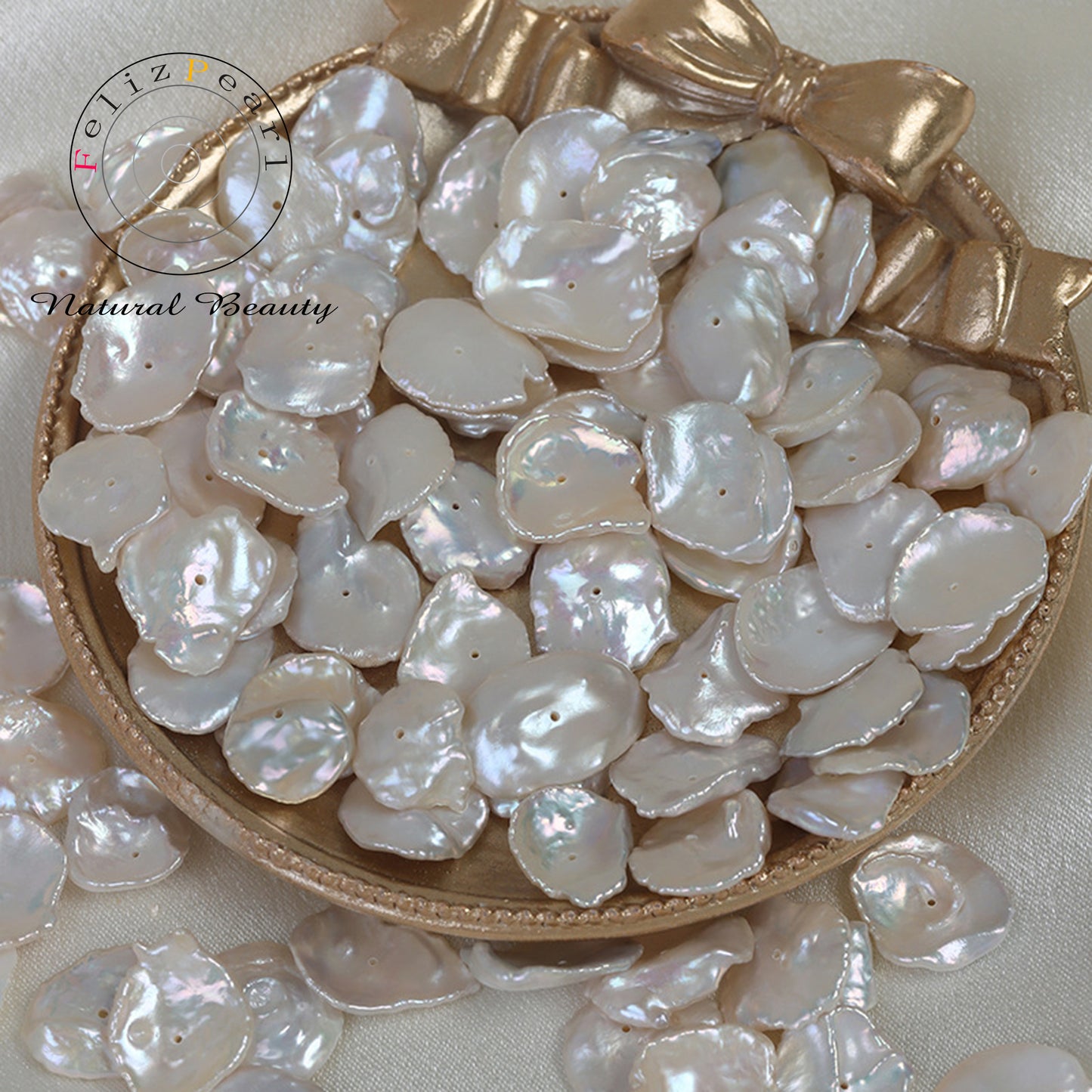 12-13mm Drilled Petal Pearls