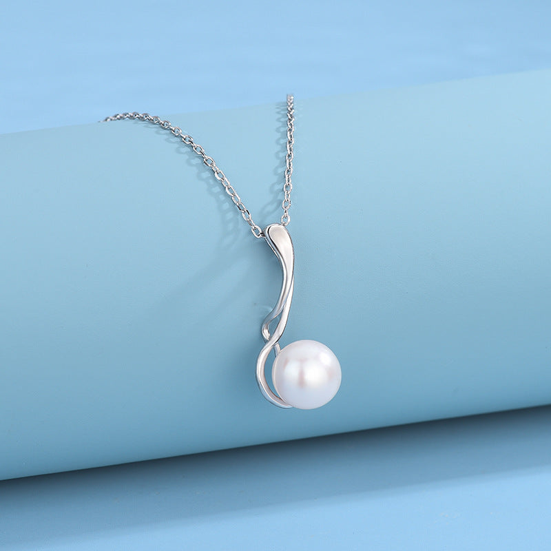 Daily Jewelry S925 Sterling Silver Pearl Pendant Mounting - Feliz Pearl 