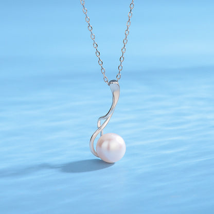 Daily Jewelry S925 Sterling Silver Pearl Pendant Mounting - Feliz Pearl 