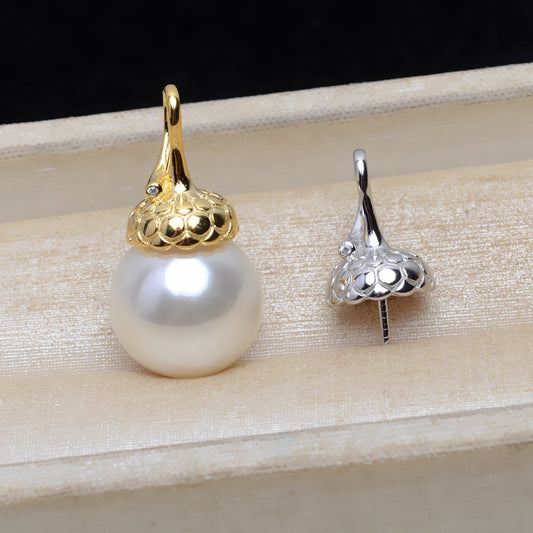 New Pine Cones Pearl Pendant Setting-S925 Sterling Silver - Feliz Pearl 