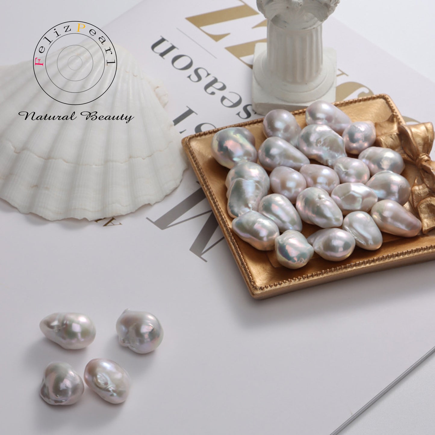 AAAA 13-15mm Drop Baroque Edison Loose Pearls