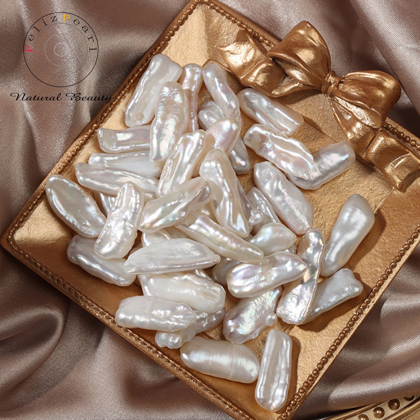 8-10mm Freshwater Biwa Loose Pearls