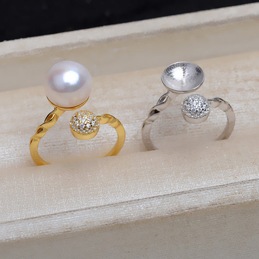 New Design Daily S925 Sterling Silver Pearl Ring Mounting - Feliz Pearl 