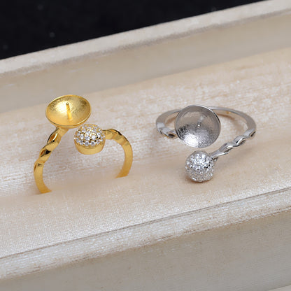 New Design Daily S925 Sterling Silver Pearl Ring Mounting - Feliz Pearl 