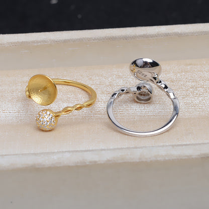 New Design Daily S925 Sterling Silver Pearl Ring Mounting - Feliz Pearl 