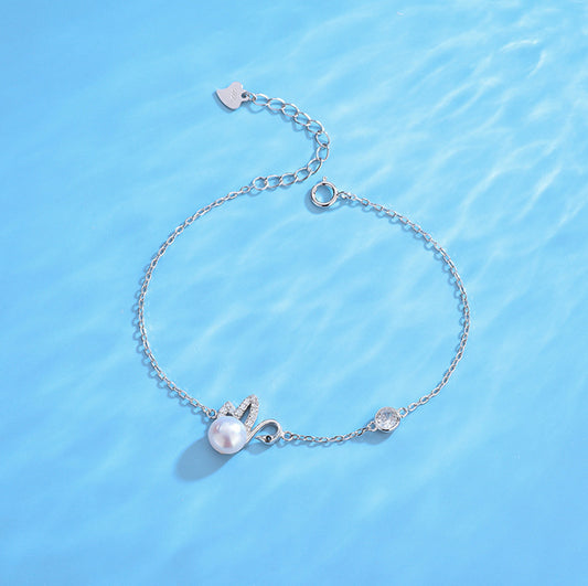 Elegant Swan Pearl Bracelet Setting-DIY Jewelry Setting Supply - Feliz Pearl 