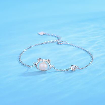 Lovely Tiger Pearl Bracelet Silver Settings-Feliz Pearl - Feliz Pearl 