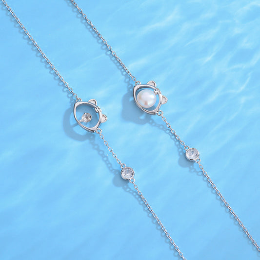 Lovely Tiger Pearl Bracelet Silver Settings-Feliz Pearl - Feliz Pearl 