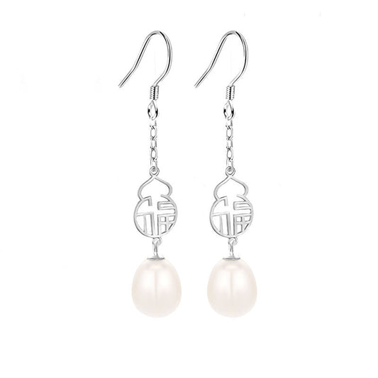Wholesale Lucky Pearl Dangle Earring Settings - Feliz Pearl 