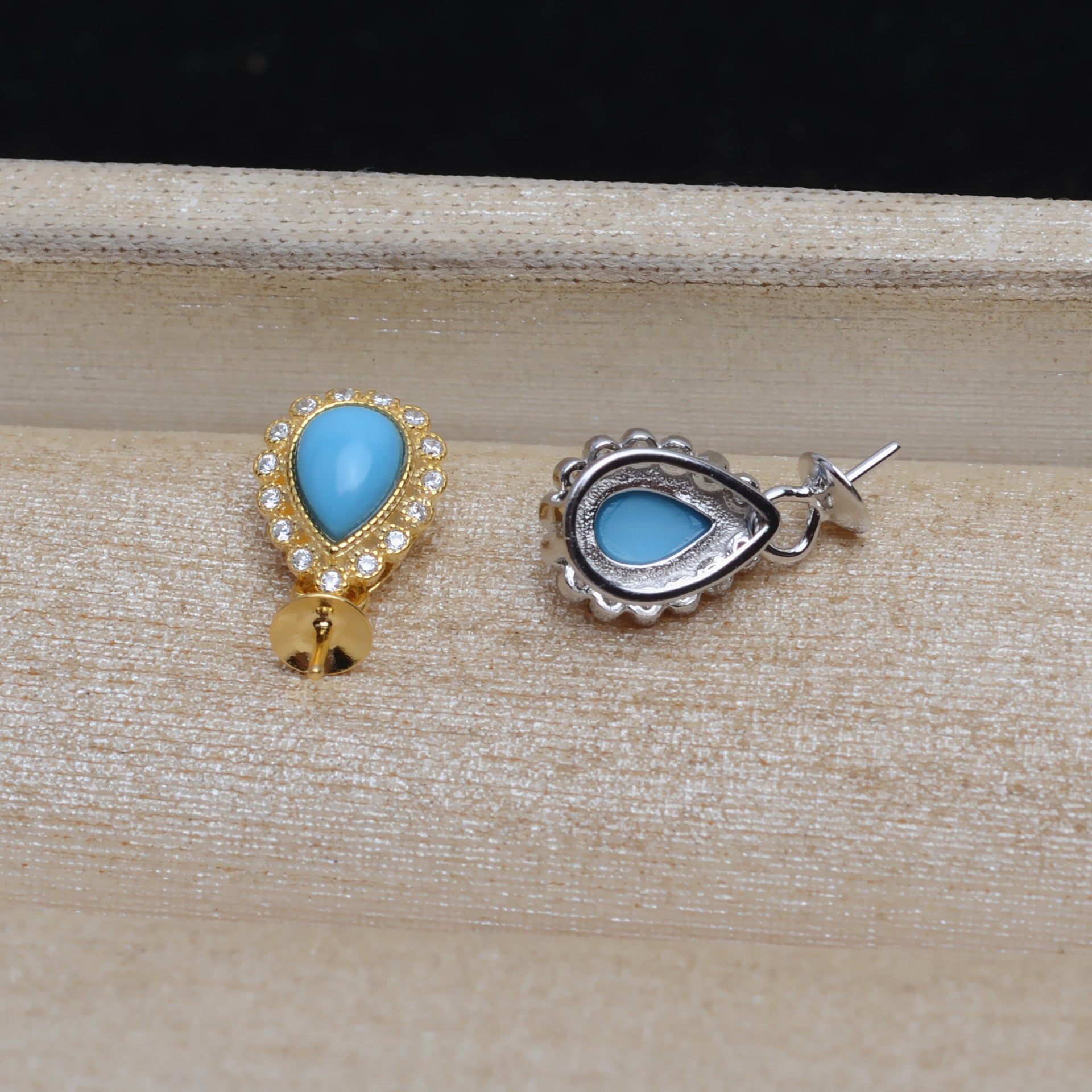Artificial Gemstone Pearl Pendant Setting- S925 Sterling Silver - Feliz Pearl 