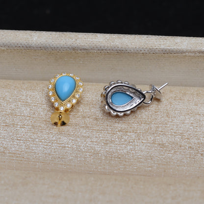 Artificial Gemstone Pearl Pendant Setting- S925 Sterling Silver - Feliz Pearl 