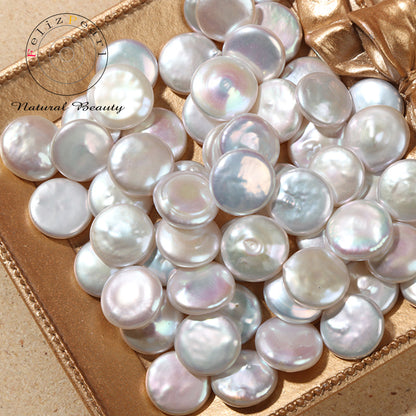 12-13mm Coin Shape Baroque Loose Pearls Freshwater Pearl Wholesale