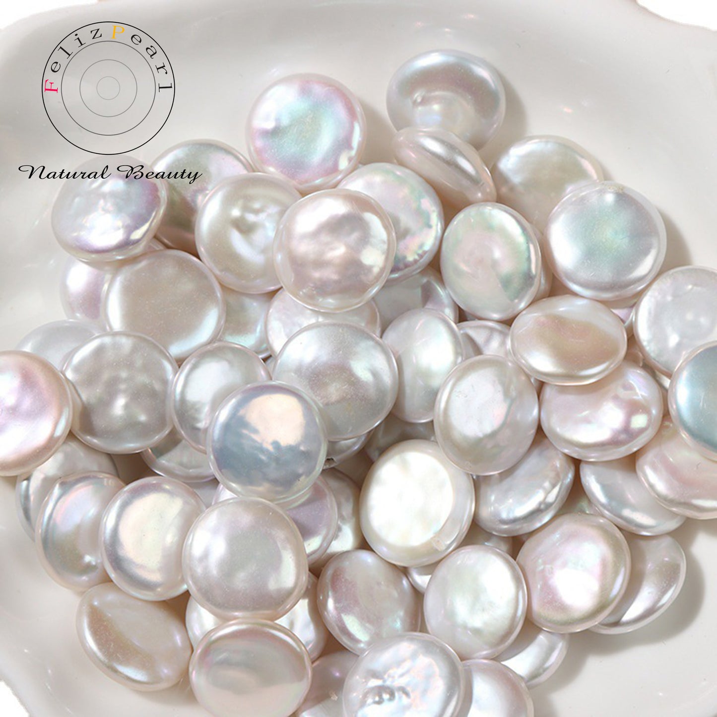 12-13mm Coin Shape Baroque Loose Pearls Freshwater Pearl Wholesale