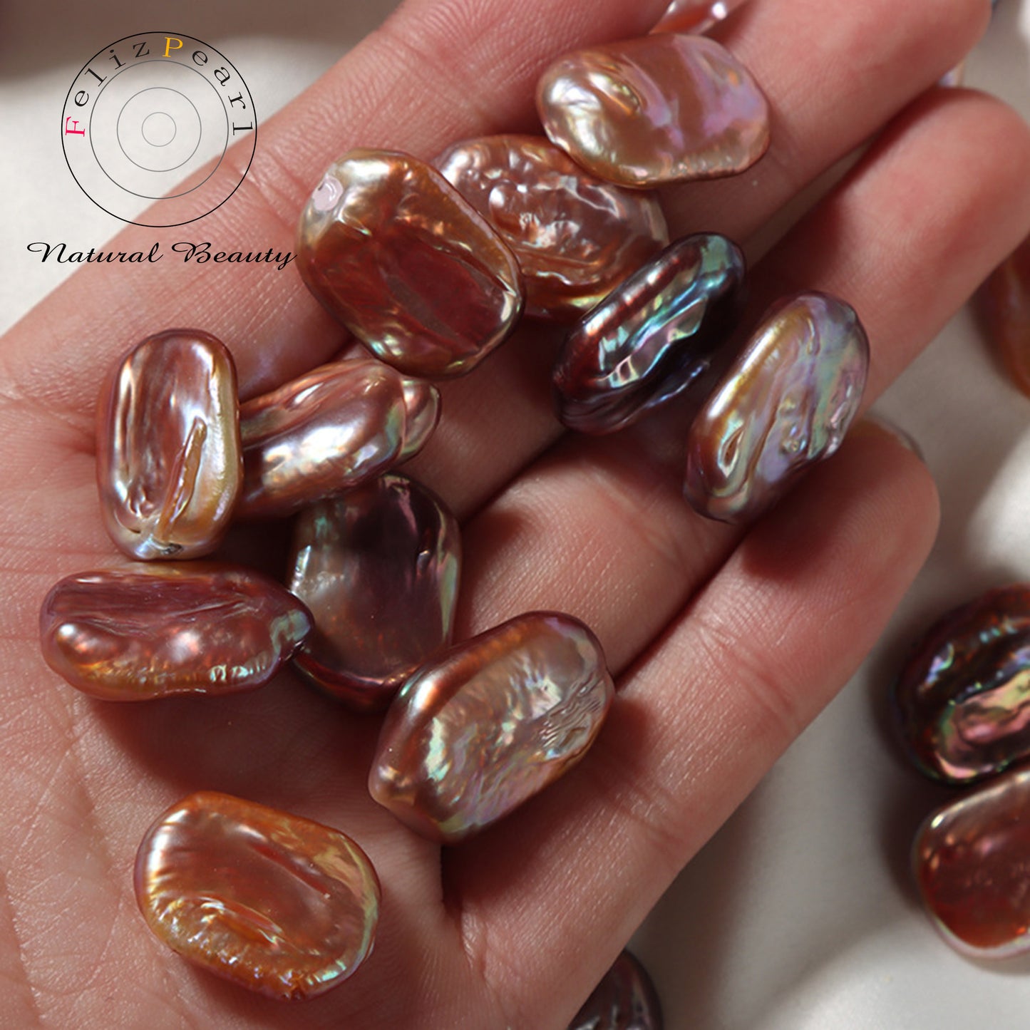 13x18mm High Luster Natural Color Baroque Loose Pearls