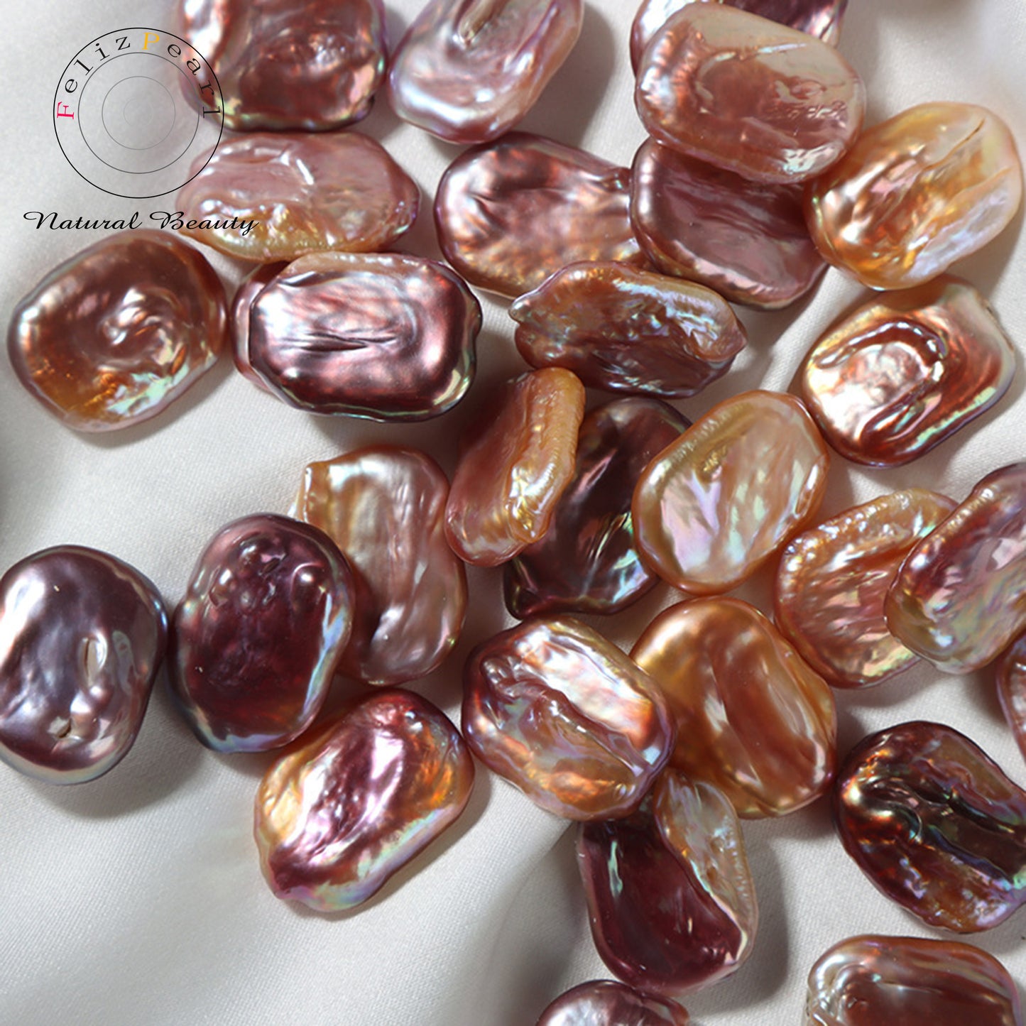 13x18mm High Luster Natural Color Baroque Loose Pearls