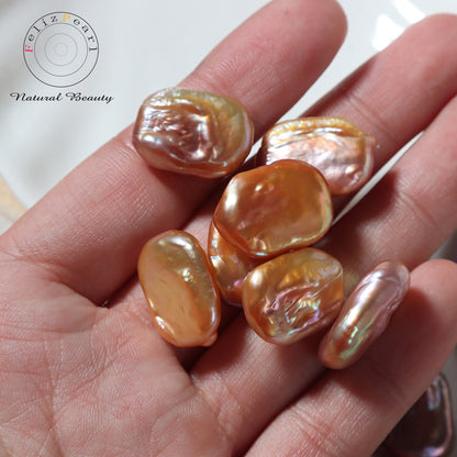 13x18mm High Luster Natural Color Baroque Loose Pearls