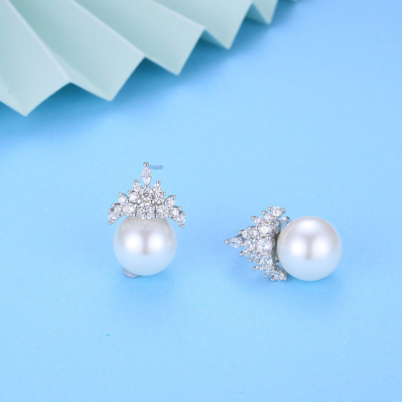 Ice Queen Pearl Earring Settings-Jewelry Setting Supplier - Feliz Pearl 