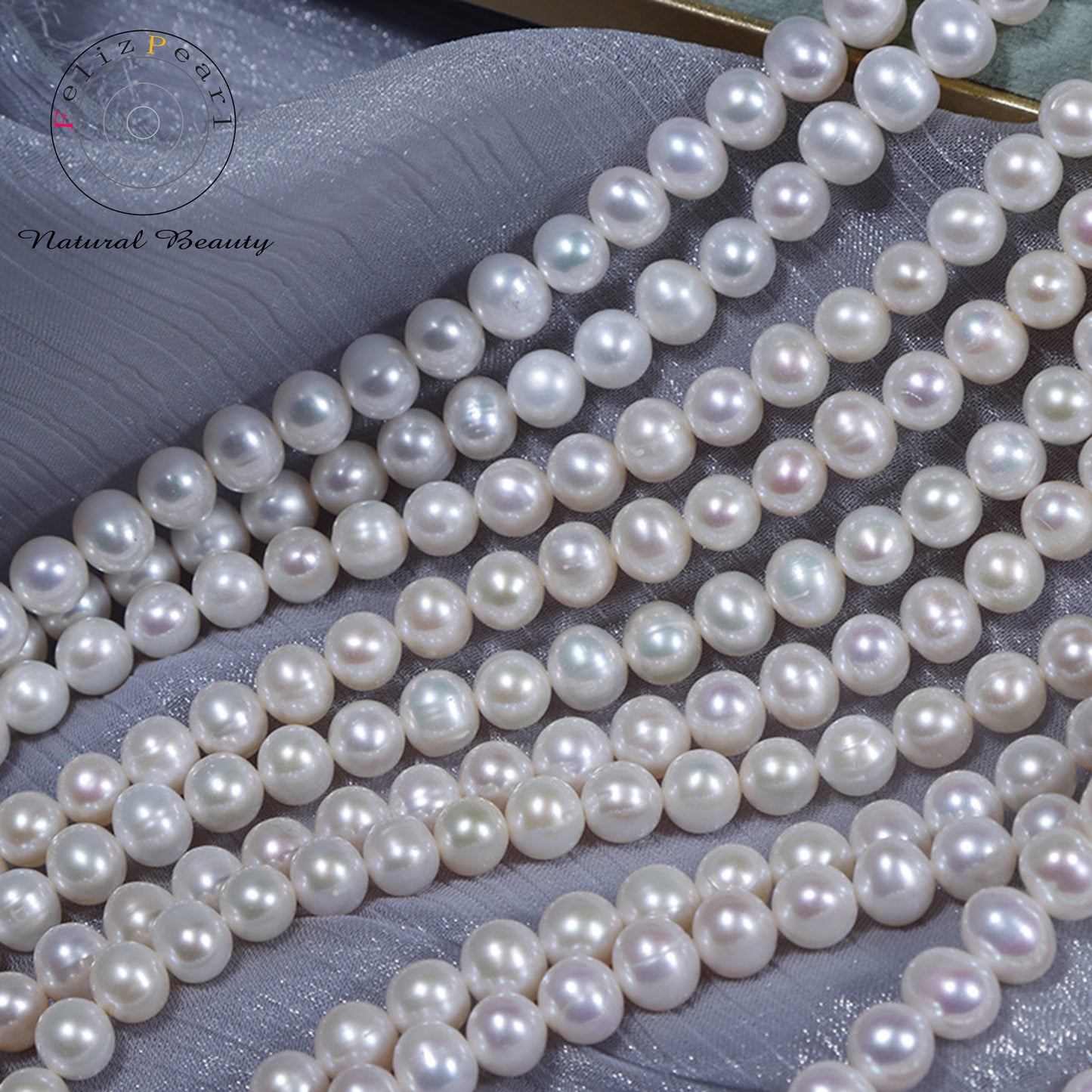 freshwater cultured pearl strand