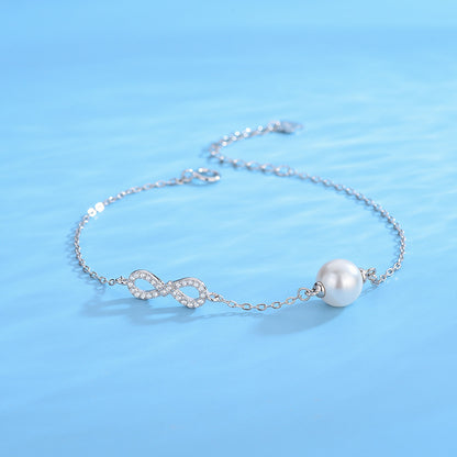Luxury Cubic Zirconia 8 Pearl Bracelet Settings Wholesale - Feliz Pearl 