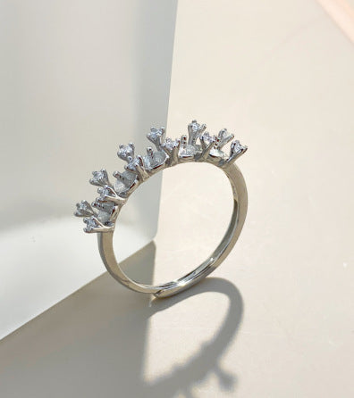 S925 Sterling Silver Multi Pearls Ring Setting-Feliz Pearl - Feliz Pearl 