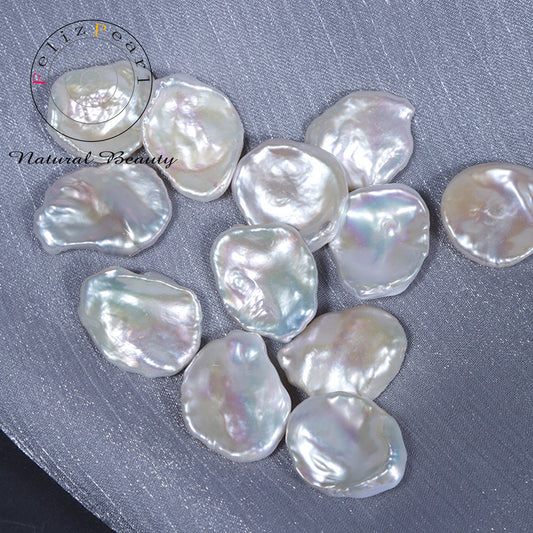 17-18mm White Freshwater Petal Loose Pearls