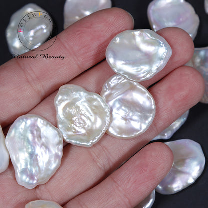17-18mm White Freshwater Petal Loose Pearls