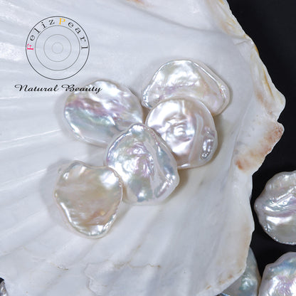 17-18mm White Freshwater Petal Loose Pearls
